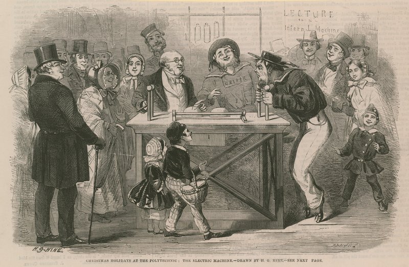 Vacanze di Natale al Politecnico (incisione) da Henry George Hine