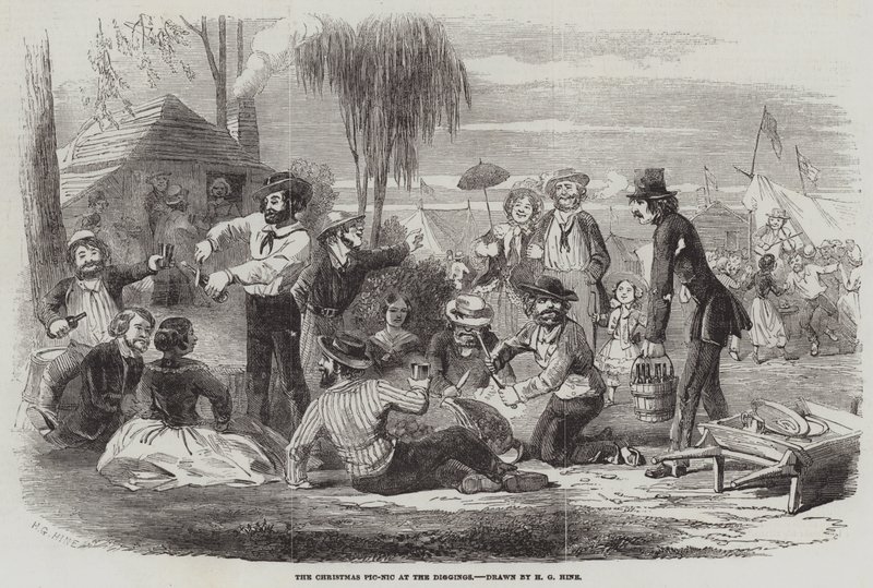 Il Picnic di Natale ai Cantieri da Henry George Hine