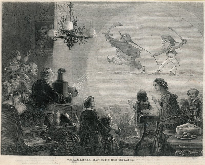 La lanterna magica (incisione) da Henry George Hine
