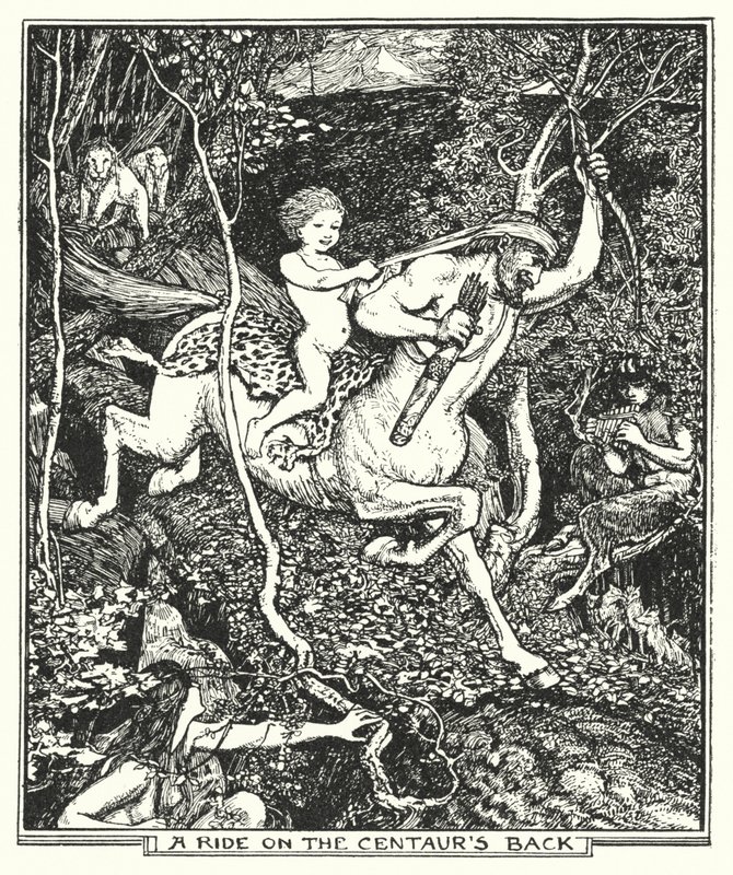 Una cavalcata sulla schiena del Centauro da Henry Justice Ford