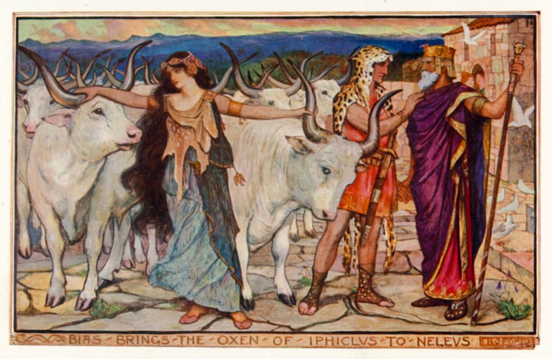 Bias porta i buoi di Ificlo a Neleo da Henry Justice Ford