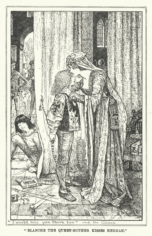 "Blanche la Regina Madre bacia Herman" da Henry Justice Ford