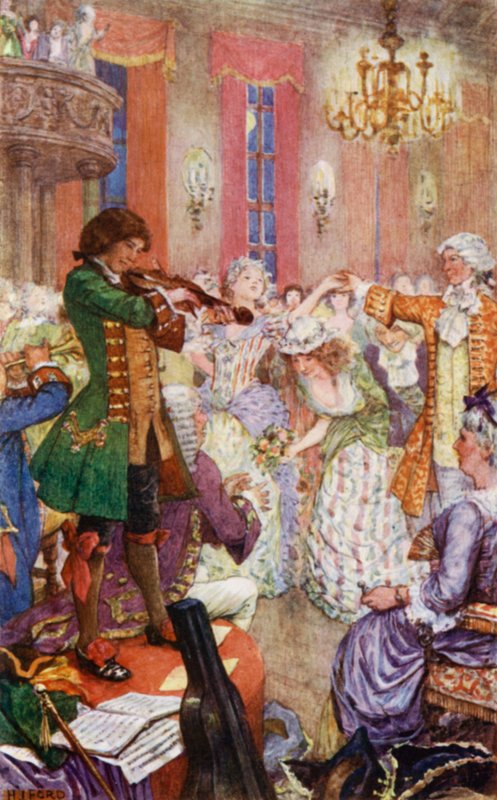 Jack il cieco suona il violino ai balli dell
