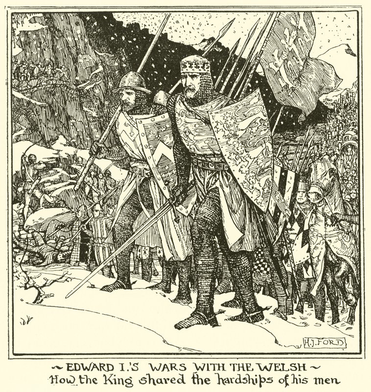 Le Guerre di Edoardo I con i Gallesi. Come il Re Condivideva le Difficoltà dei Suoi Uomini da Henry Justice Ford