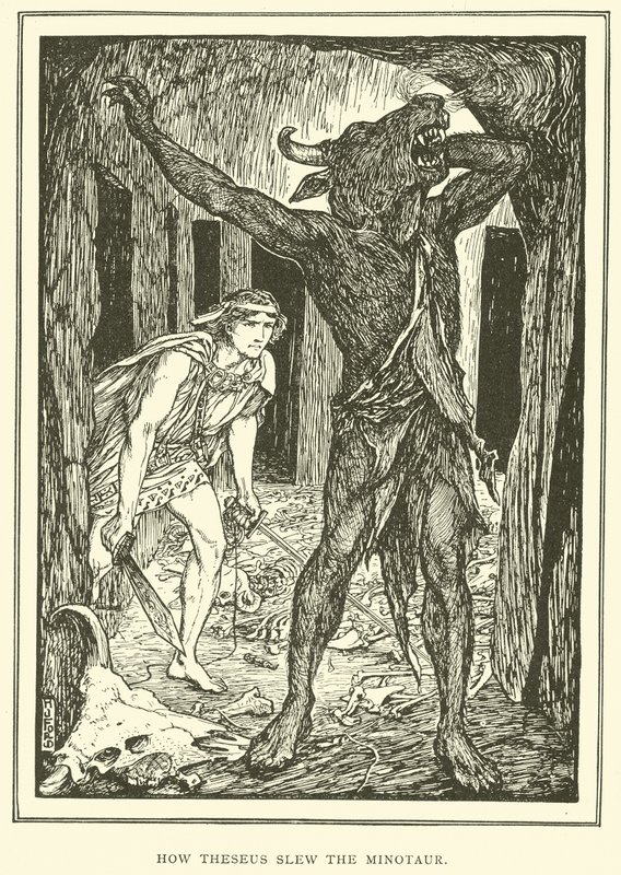 Come Teseo uccise il Minotauro da Henry Justice Ford