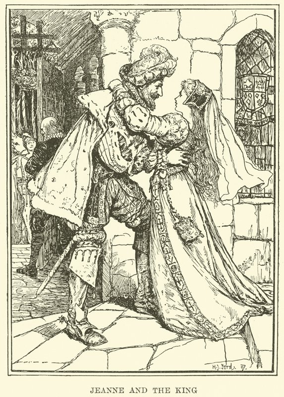 Jeanne e il Re (incisione) da Henry Justice Ford
