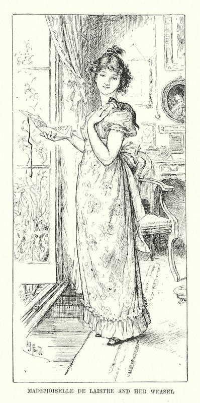 Mademoiselle de Laistre e la sua donnola da Henry Justice Ford