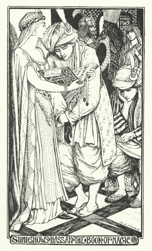 Sumi Mostra a Hassan il Libro della Magia da Henry Justice Ford