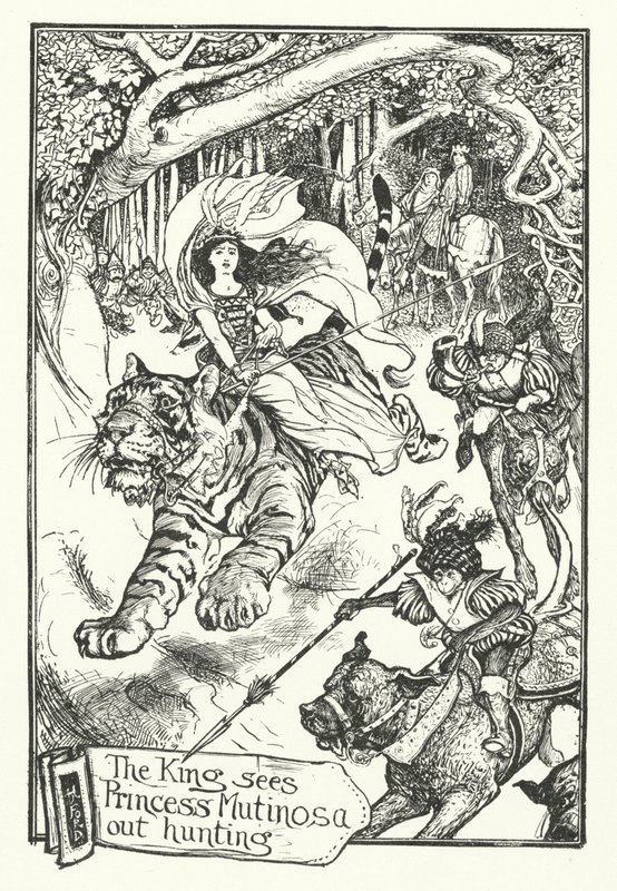 Il Re Vede la Principessa Mutinosa a Caccia da Henry Justice Ford