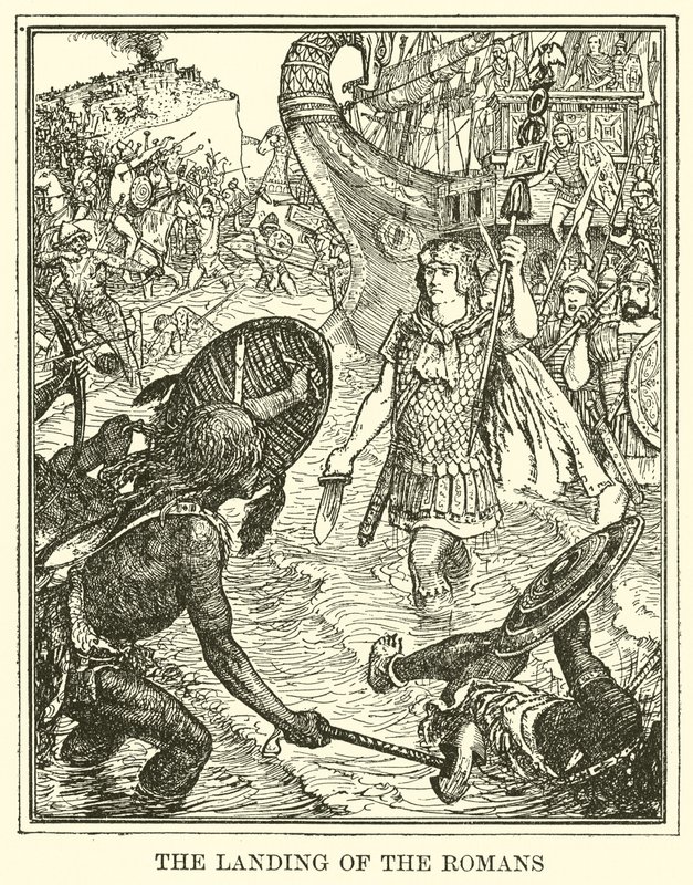 Lo Sbarco dei Romani da Henry Justice Ford