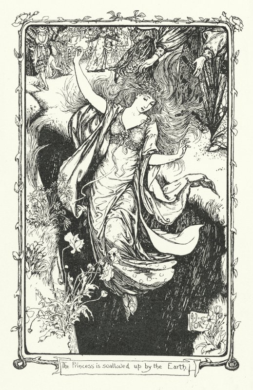 La principessa viene inghiottita dalla terra (incisione) da Henry Justice Ford