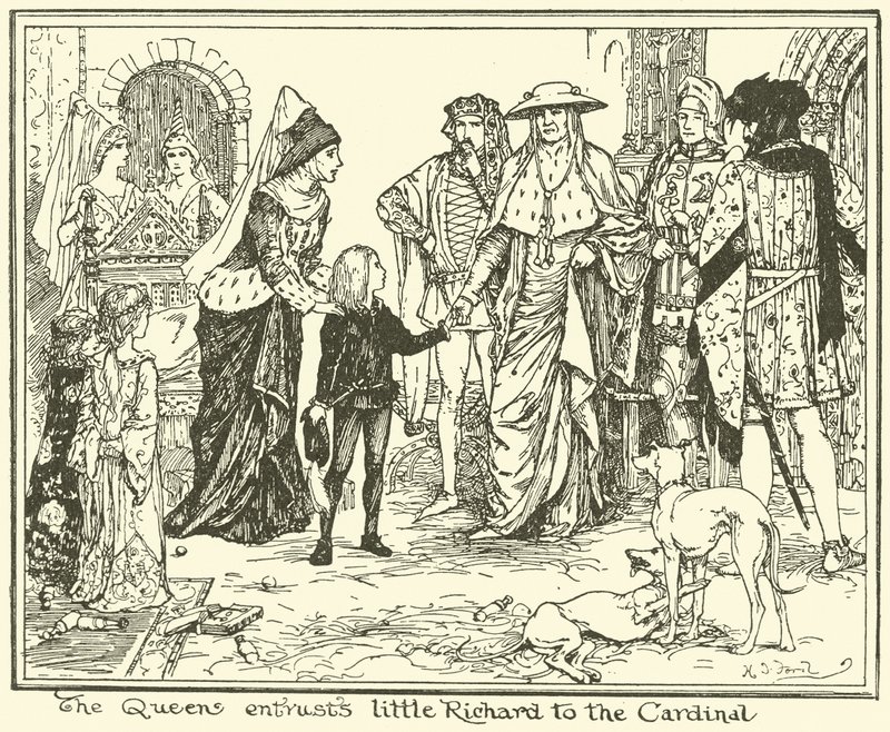 La regina affida il piccolo Riccardo al cardinale da Henry Justice Ford