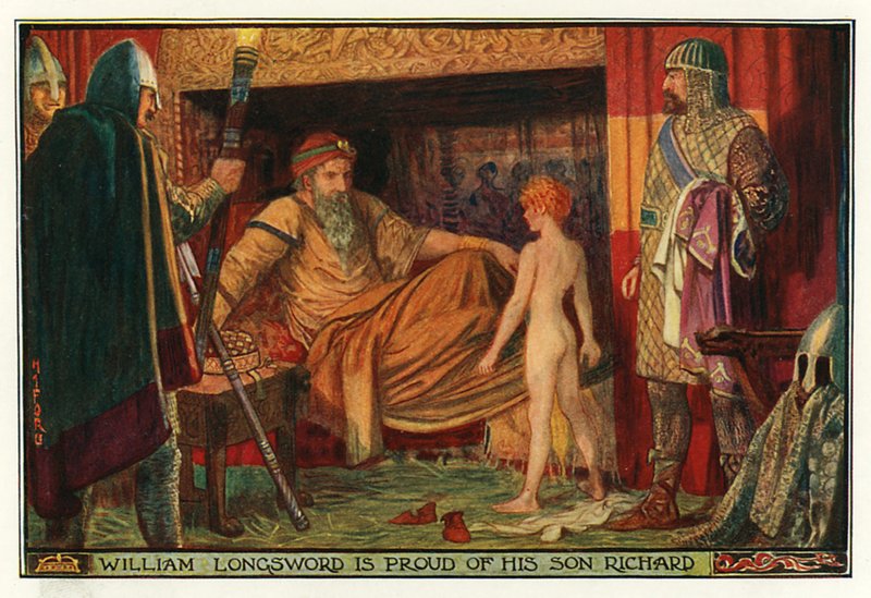 Guglielmo Lunga Spada è orgoglioso di suo figlio Riccardo da Henry Justice Ford