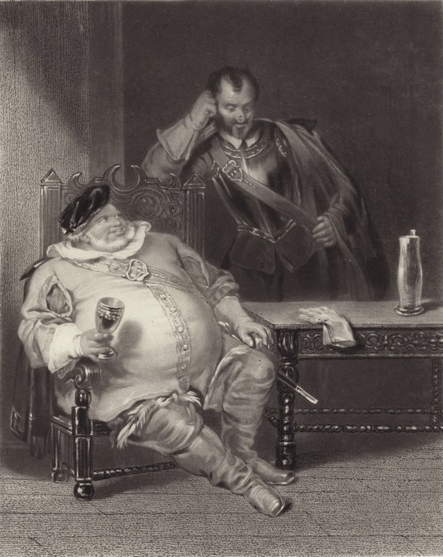 Falstaff e Bardolph da Henry Liverseege
