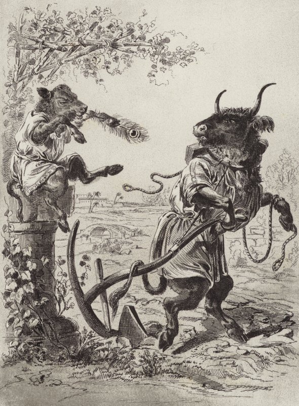 Le favole di Esopo: Il vitello capriccioso da Henry Louis Stephens