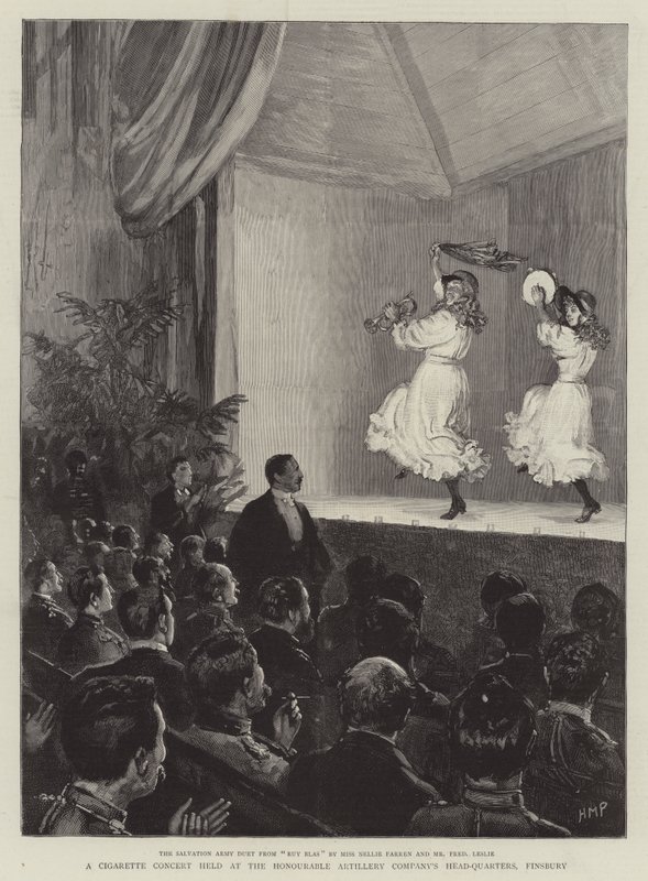 Un Concerto di Sigarette tenuto presso il Quartier Generale della Honourable Artillery Company, Finsbury da Henry Marriott Paget