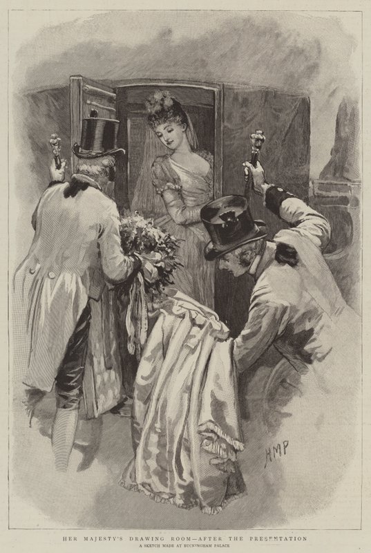 Il salotto di Sua Maestà, dopo la presentazione da Henry Marriott Paget