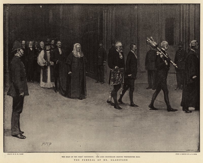 Il funerale di Mr Gladstone da Henry Marriott Paget