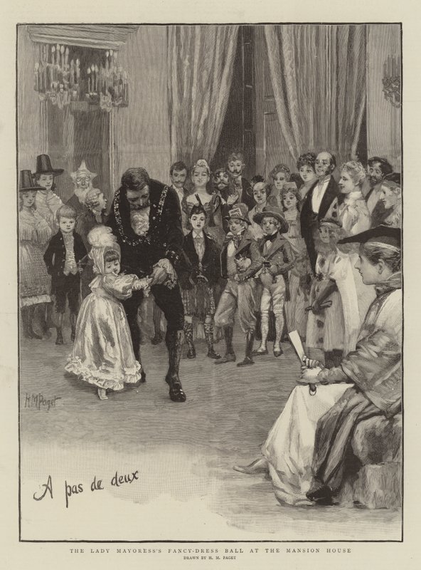 Ballo in maschera della Lady Mayoress alla Mansion House da Henry Marriott Paget