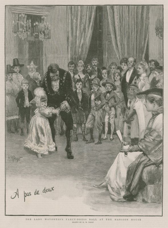 Il ballo in maschera della Lady Mayoress alla Mansion House da Henry Marriott Paget