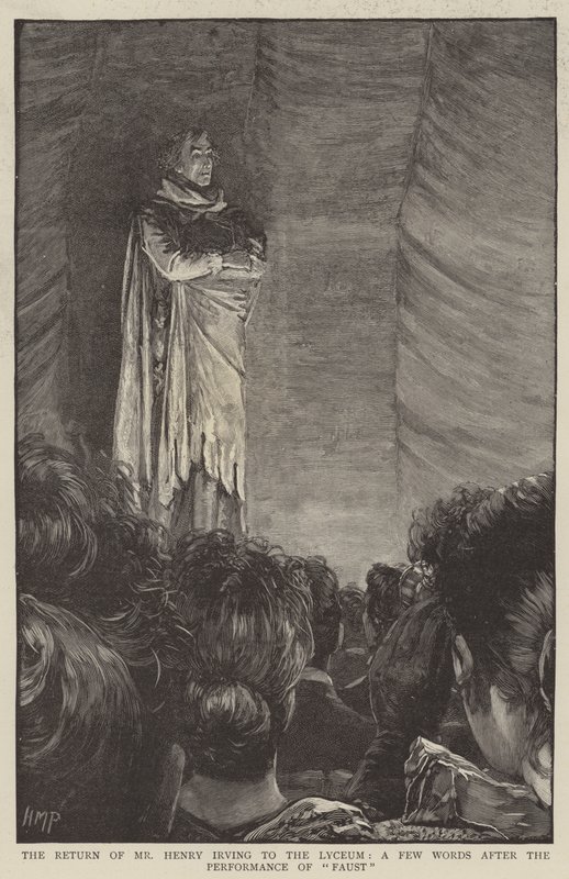 Il ritorno del signor Henry Irving al Lyceum, alcune parole dopo la rappresentazione di Faust da Henry Marriott Paget