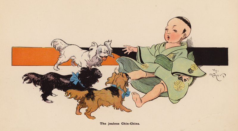 Illustrazione per Le avventure di una bambola giapponese da Henry Mayer