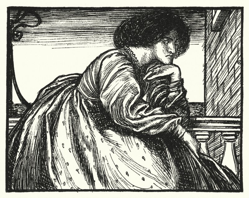 Poesia di Matthew Arnold: Una Saffo moderna (incisione) da Henry Ospovat