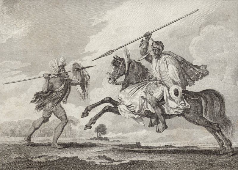 Fit Aurari Zogo che Attacca un Fante, Etiopia da Henry Salt