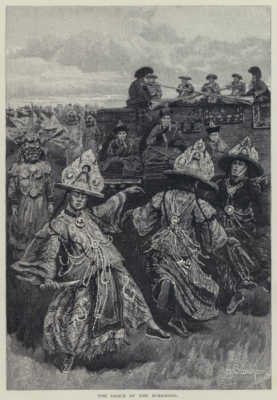 La danza dei Burkhan da Henry Sandham