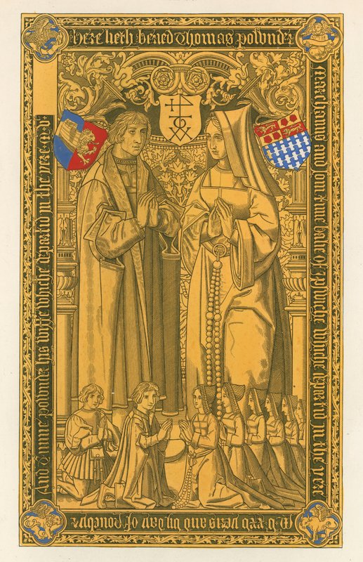 Da un ottone, nella Chiesa di Santa Maria Key Ipswich, 1525 da Henry Shaw