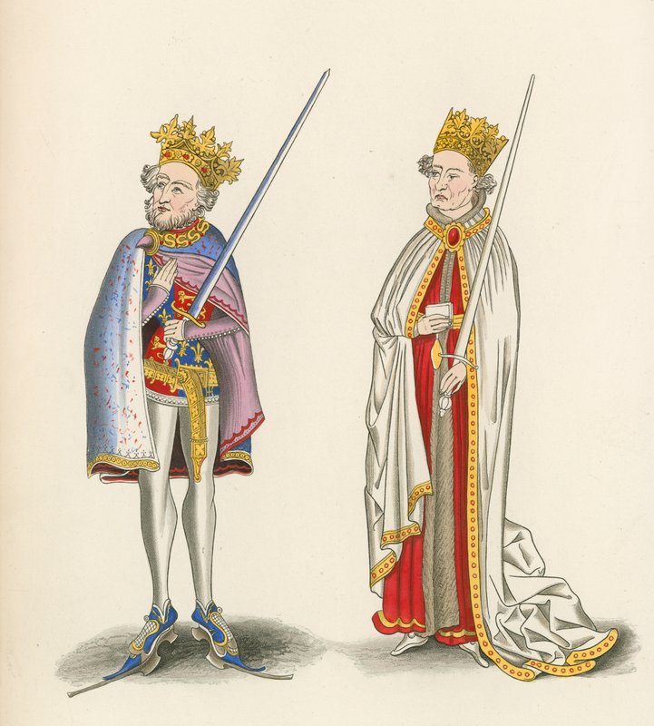 Re Giovanni e Re Enrico I, c.1440 da Henry Shaw