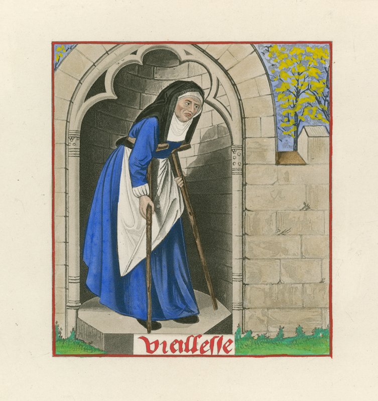 Vecchiaia, dal Romanzo della Rosa, c. 1480 da Henry Shaw