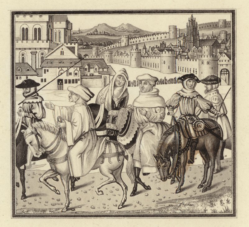 Il pellegrinaggio di Canterbury da Henry Shaw
