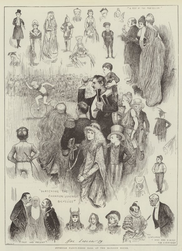 Ballata in maschera per bambini alla Mansion House da Henry Stephen Ludlow