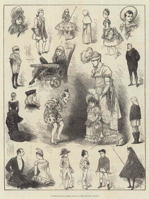 Ballo in maschera per ragazzi alla Mansion House da Henry Stephen Ludlow