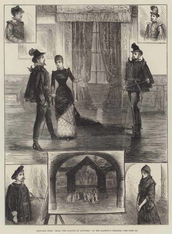 Schizzi da Moro, il Pittore di Anversa, al Teatro di Sua Maestà da Henry Stephen Ludlow