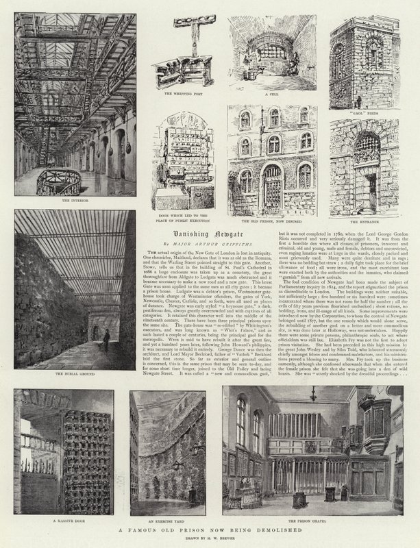 Una famosa vecchia prigione ora in demolizione da Henry William Brewer