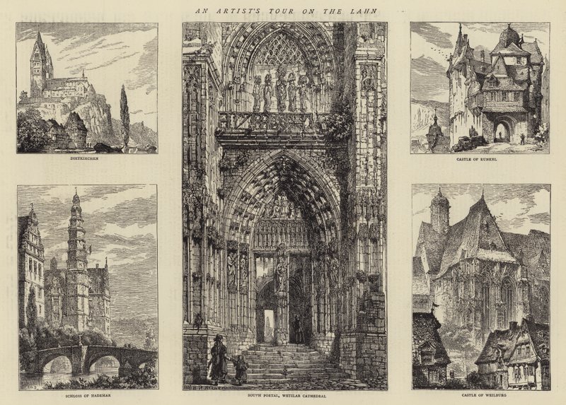 Il tour di un artista sulla Lahn da Henry William Brewer