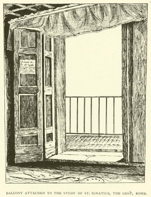 Balcone annesso allo studio di Sant