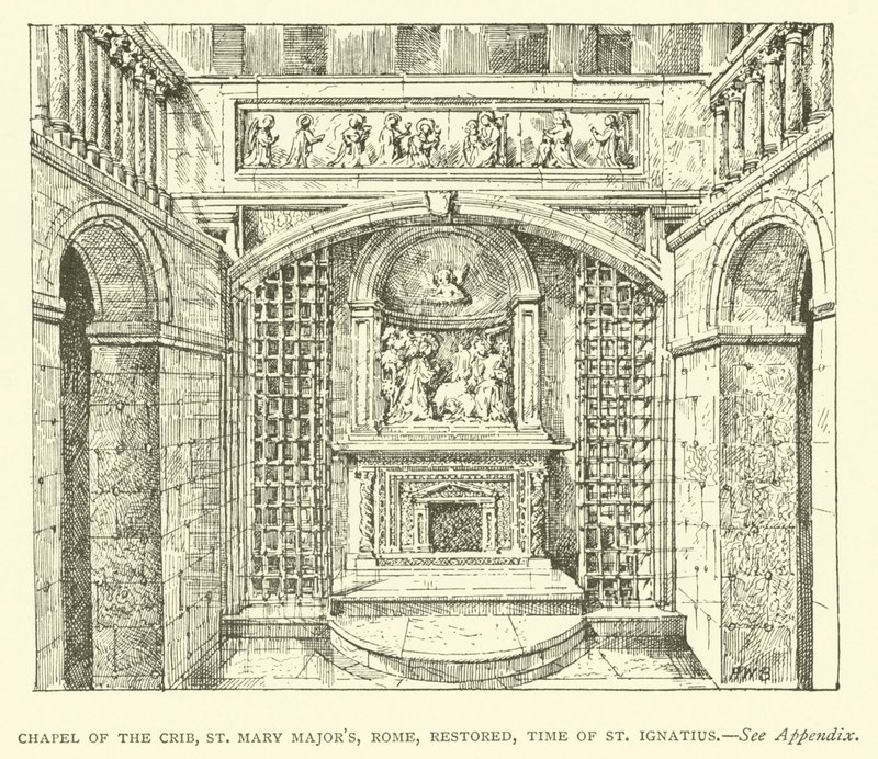 Cappella della Culla, Santa Maria Maggiore, Roma, restaurata, tempo di Sant