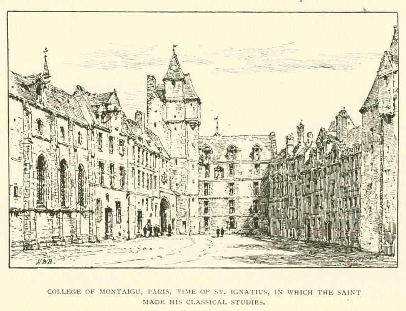 Collegio di Montaigu, Parigi, tempo di Sant