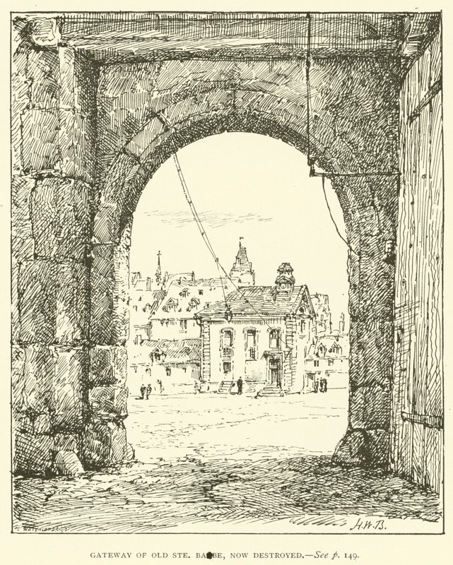 Porta della Vecchia Ste Barbe, ora distrutta da Henry William Brewer
