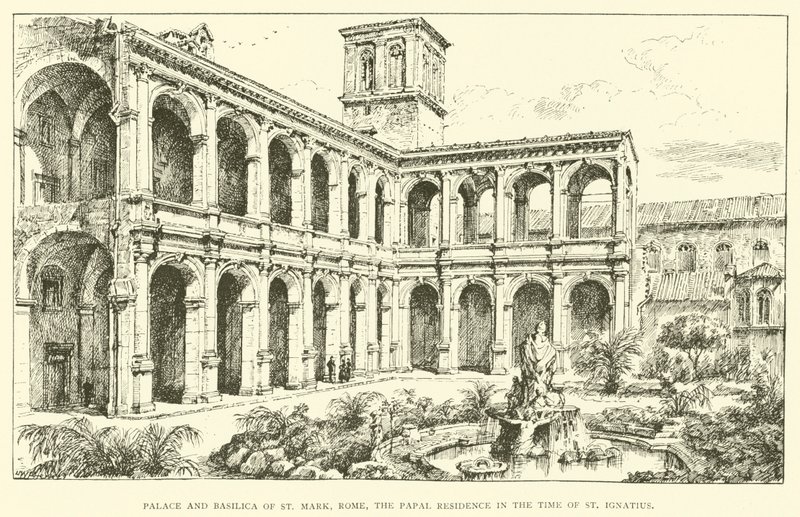 Palazzo e Basilica di San Marco, Roma, la Residenza Papale al tempo di Sant