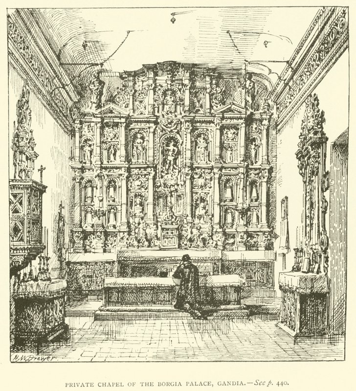 Cappella Privata del Palazzo Borgia, Gandia da Henry William Brewer