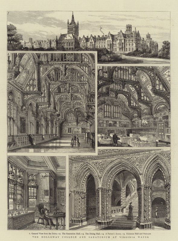 Il College e il Sanatorio di Holloway a Virginia Water da Henry William Brewer