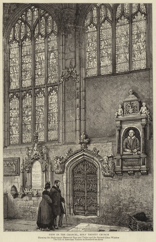Veduta nel presbiterio, Chiesa della Santissima Trinità da Henry William Brewer