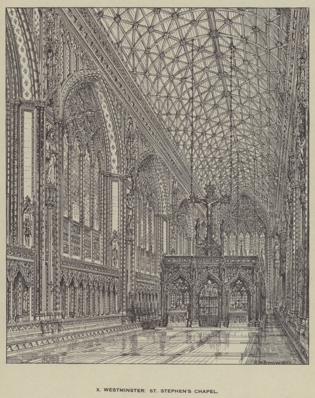 Westminster, Cappella di St Stephen da Henry William Brewer