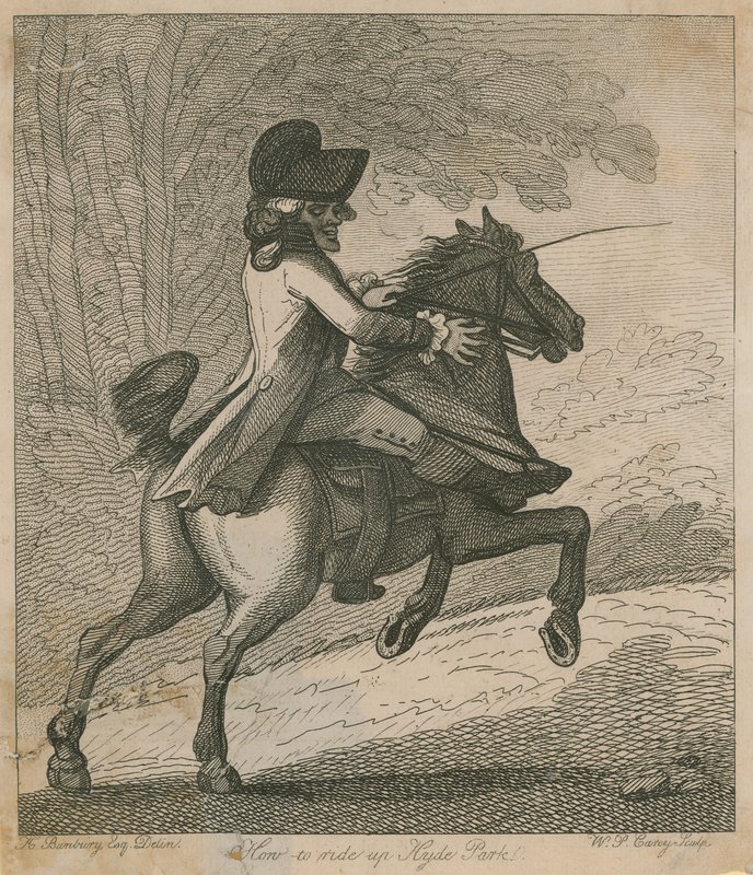 Come cavalcare a Hyde Park da Henry William Bunbury