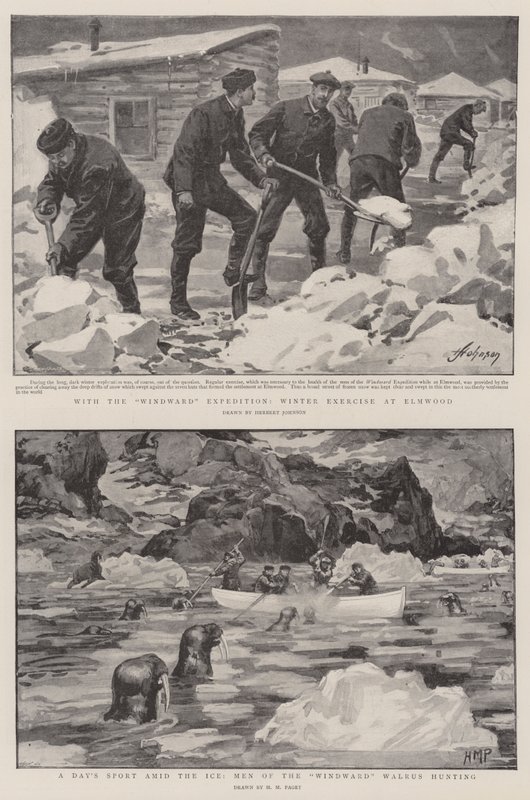 Il Dottor Nansen e il Signor Jackson nel Grande Nord da Herbert Johnson