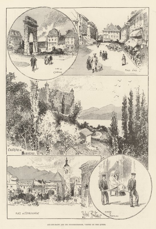 Aix-les-Bains e i suoi Dintorni, visitati dalla Regina da Herbert Railton